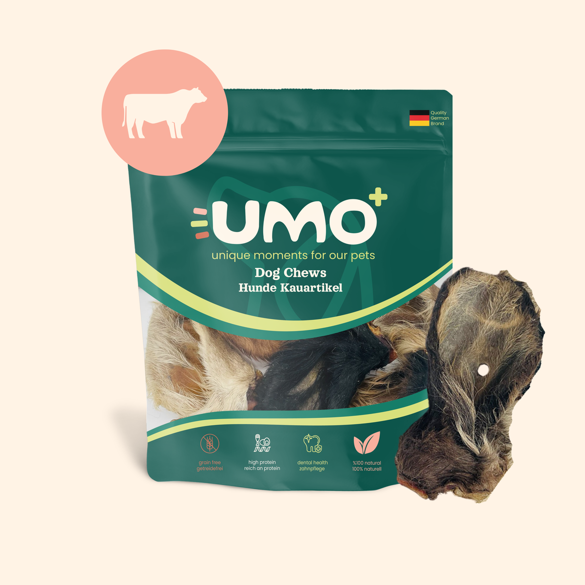 Beef Ear with Hair Chews