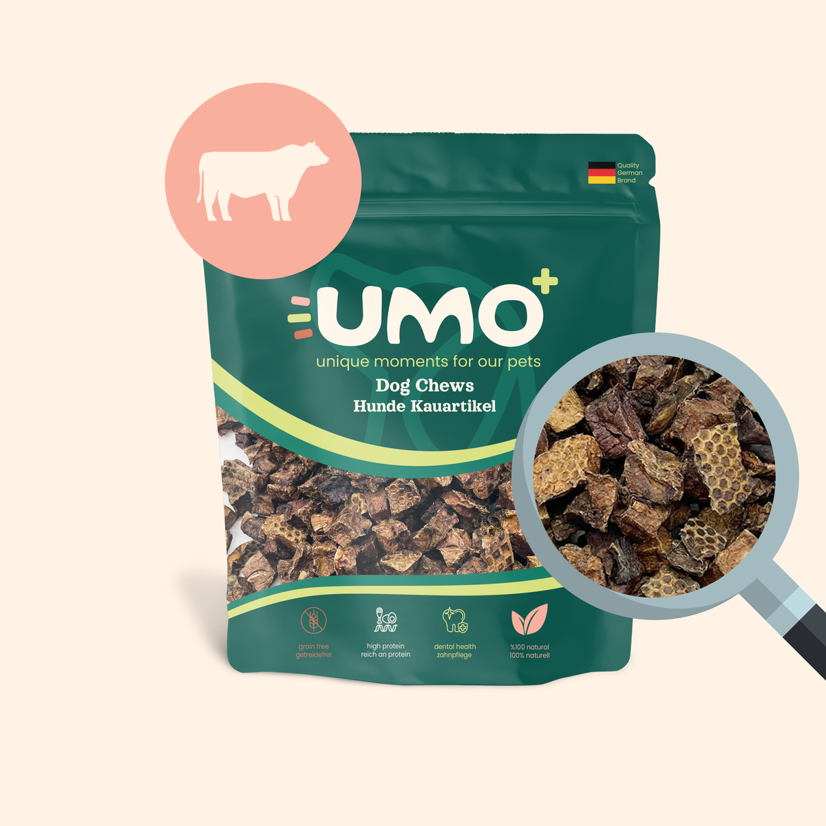 Beef Lung Cubes Treats